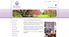 Desktop Screenshot of beckenhamtherapyrooms.co.uk